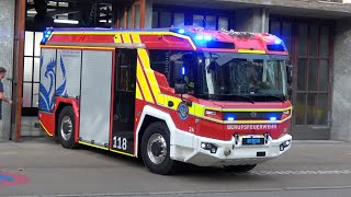 Rosenbauer RT  EHLF  Neues ElektroLöschfahrzeug Berufsfeuerwehr Basel [upl. by Nymzaj]