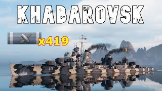 World of WarShips Khabarovsk  3 Kills 238K Damage [upl. by Illil]