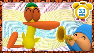 🎶🦆 PATOS SONG 🎶🦆  33 minutes   Nursery Rhymes amp Baby Songs  Pocoyo [upl. by Apeed82]