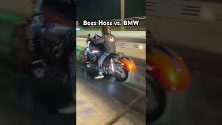 V8 Boss Hoss Motorcycle vs BMW [upl. by Meihar249]