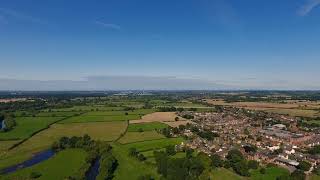 The village of Draycott in Derbyshire  from the air [upl. by Teak558]