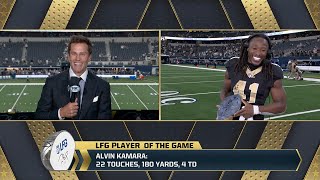 Tom Bradys LFG Player of the Game Saints RB Alvin Kamara  Week 2 DIGITAL EXCLUSIVE [upl. by Omari312]