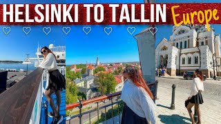 From India to Helsinki to Tallin Estonia via Ferry  Tallin Old Town  Europe Travel Vlog 1 [upl. by Annig]