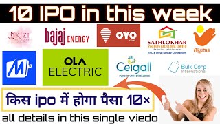 Ipo news latest upcoming ipo review ipo news latest today ipo kaise kharide ola electric ipo [upl. by Jessen]