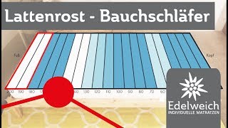 Lattenrost einstellen für Bauchschläfer [upl. by Keppel]