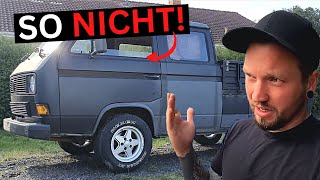 TÜV SAGT NEIN bevor ich überhaupt da war 🤦‍♂️ VW T3 lowbudget Doka Projekt [upl. by Hennessy]