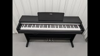 Yamaha Arius YDP142 digital piano in satin black finish stock number 23322 [upl. by Herwig369]