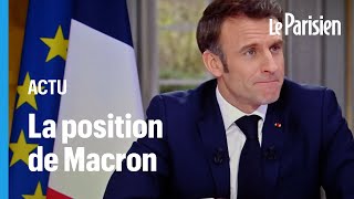 Réforme des retraites  ce qua dit Emmanuel Macron à 13 heures [upl. by Anilahs]