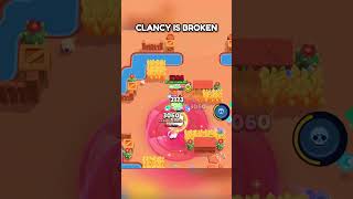 CLANCY IS BROKEN brawlstars brawlershowdown soloshowdown brawlstarsgameplay supercell [upl. by Suruat406]