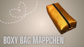 Boxy Bag Mäppchen aus Kunstleder nähen [upl. by Tallbott325]