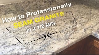 How To SEAM GRANITE in 2 12min [upl. by Candra248]