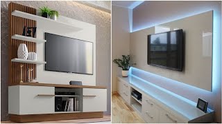 100 Wohnzimmer TV wand Ideen 2024 [upl. by Papageno]