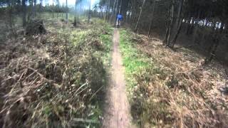 GoPro HD Hero sherwood pines downhill mountain biking [upl. by Enyleve]