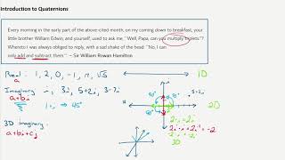 Introduction to Quaternions [upl. by Ahtiekahs]