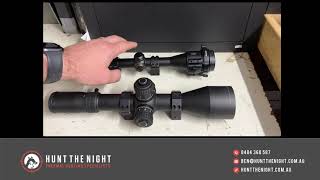 How to zero a thermal clip on with ben from huntthenightcomau krypton HIKMICRO pulsar Infiray [upl. by Iclehc]