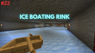 I BUILT A ICE BOATING RINK Minecraft series episode 22 [upl. by Aiekan413]