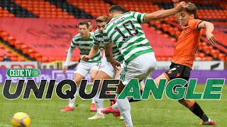 🎥 UNIQUE ANGLE Albian Ajeti scores his first goal with late winner  Dundee United 01 Celtic [upl. by Azriel]