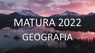 Matura 2022  Geografia [upl. by Cassidy121]