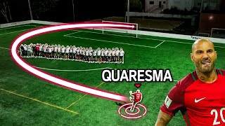 QUARESMA’S TRIVELA VS WORLD’S LONGEST FREEKICK WALL [upl. by Luckin358]