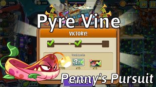 Plants vs Zombies 2 Penny Pursuit Pyre Vine Week 215 Day 15 Boss Fight Gameplay [upl. by Killie]