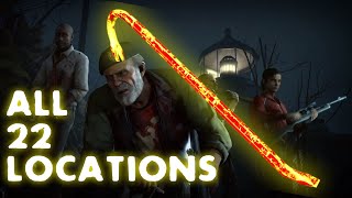 ALL GOLDEN CROWBAR LOCATIONS Left 4 Dead 2 Golden Freeman Achievement [upl. by Tijnar720]