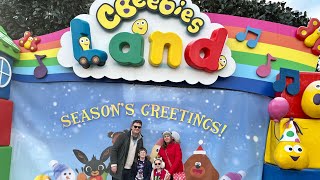 Alton Towers Santa sleepover part 1  Cbeebies Hotel  Trafford Centre  December 2022 [upl. by Aerdied]