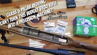 Glass amp Pillar Bedding  Improves Accuracy  Brownells Acraglas Budget Precision Build [upl. by Quillon]