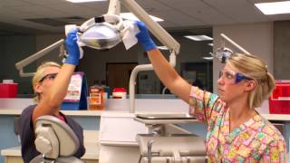 Dental Assistant Training Opening Wipe and Barriers [upl. by Eitsirk]