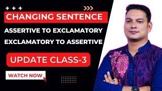 Changing sentence  Assertive to Exclamatory  Exclamatory to Assertive  JSC  SSC  HSC [upl. by Ark]