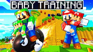 Super Mario Babies HERO TRAINING  Minecraft Super Mario 242 [upl. by Warfourd274]