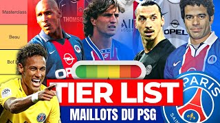 🔴🔵 TIER LIST DES MAILLOTS DU PSG  Je note les maillots historiques du PSG [upl. by Sellma]