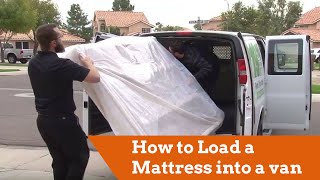 How to Load a Mattress into a Cargo Van [upl. by Home]