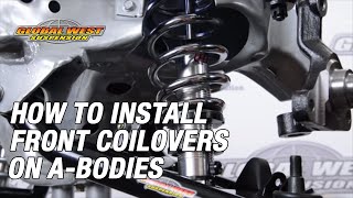 How To Install Front Coilovers On 19641972 Chevelle GTOOther Abodies [upl. by Daveen]