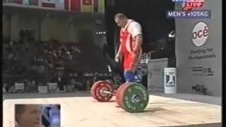 Frank Rothwells Weightlifting History 2002 Superheavy 263Kg World Record 2of2 [upl. by Odette]