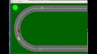 OpenGL 2d simple traffic simulator [upl. by Norm]