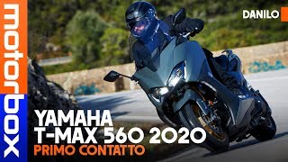 Yamaha Tmax 2020  La prova della versione full optional Tech Max [upl. by Ardnahsal67]