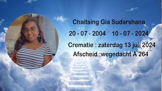 Uitvaartdienst en crematie van Gia Sudarshana Chaitsing 13072024 [upl. by Eilrebma]