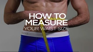 How To Measure Your Waist Size [upl. by Nhtanhoj357]