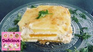 Potatoes Au Gratin Recipe  Easy Cheesy Potato Bake  Creamy Potato Side [upl. by Ynad]