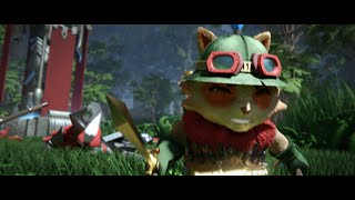 Master Yi vs Teemo  League of Legends Fight Animation [upl. by Lopez]