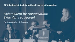 Rulemaking by Adjudication Who Am I to Judge 2018 National Lawyers Convention [upl. by Semadar]