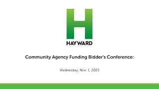 Community Agency Funding Bidder’s Conference FY202425 Application Round [upl. by Egroj728]