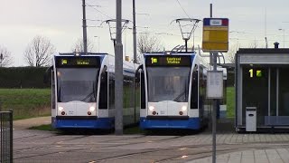 Trams in Amsterdam Amsterdamse tramnet [upl. by Rocker]