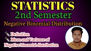 Negative Binomial Distribution Mean and Variance [upl. by Vastah]