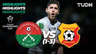 HIGHLIGHTS  Robinhood 1vs3 Herediano  CONCACHAMPIONS 2024  TUDN [upl. by Claudelle765]