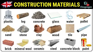 Construction materials vocabulary in English [upl. by Adis]