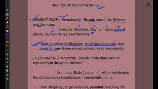 Ecology  REPRODUCTIVE STRATEGIES  SEMELPAROUS  ITEROPAROUS  Explanations with examples [upl. by Aiva307]