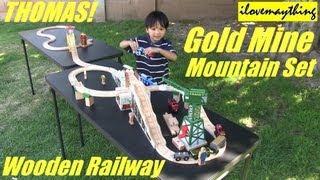 Sodor Gold Mine Mountain Set  Thomas Wooden Railway Set [upl. by Mccoy]