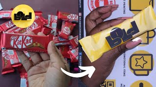 how to Wrap Your Personalised Kitkat Wrapper [upl. by Costanzia681]