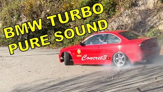 BMW E46 Turbo Pure Sound  La Wastegate esterna e la Turbina che carica creano una melodia UNICA [upl. by Isabel]